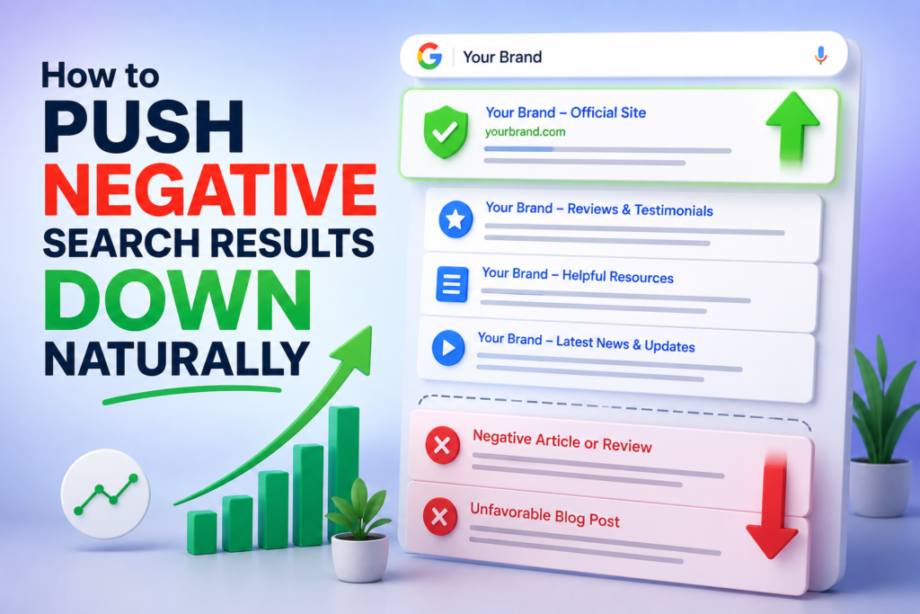 How to Push Negative Search Results Down Naturally